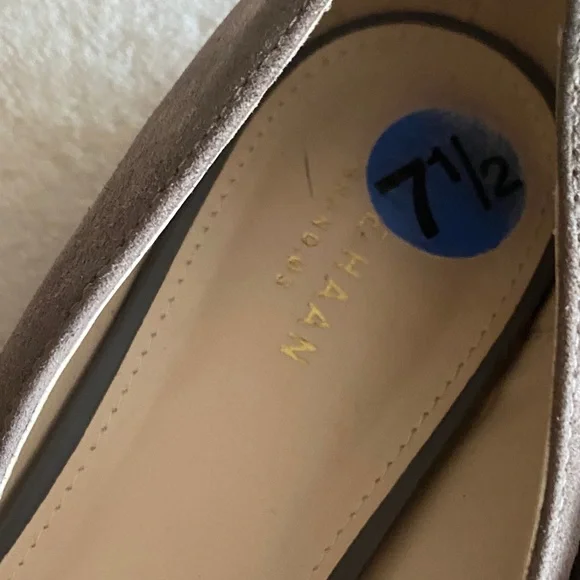 Cole Haan Women's Taupe Suede Loafers - Picture 9 of 11